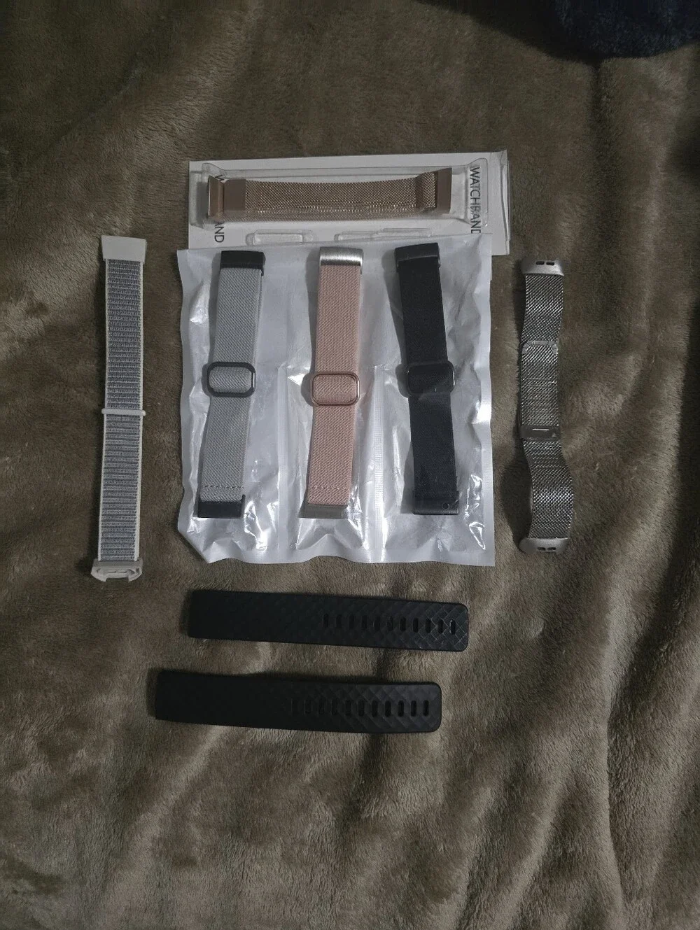 Assorted Men’s Watch Bands - Black, Silver, Rose Gold, Gray. For Fitbit / Ge 3